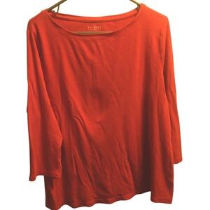 Talbots sz 2X Terracotta Cotton Modal Top